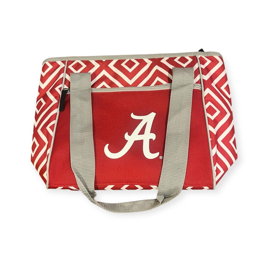 Alabama Crimson Tide Crosshatch 16-Can Cooler Tote with Heat-Sealed Lining